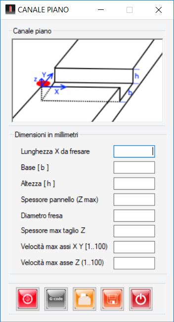 canale piano con fresa cnc
