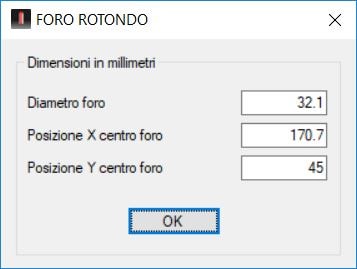 foro condotto bass reflex con fresa cnc